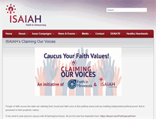 Tablet Screenshot of isaiah-mn.org